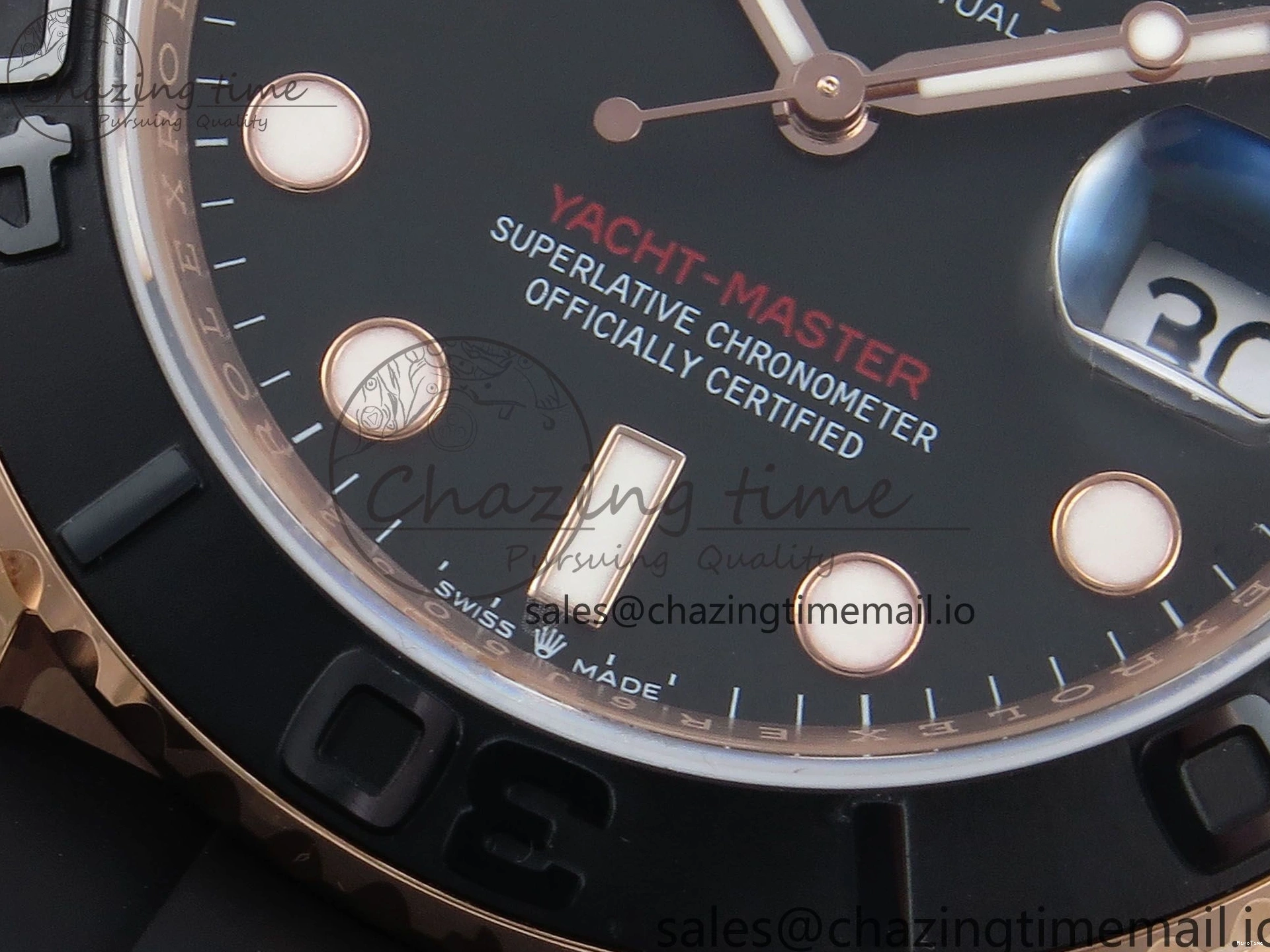 MiroTime 0303 Yacht-Master 40mm 126655 EWEF Best Edition Black Dial on Oysterflex Strap A Sophisticated 787